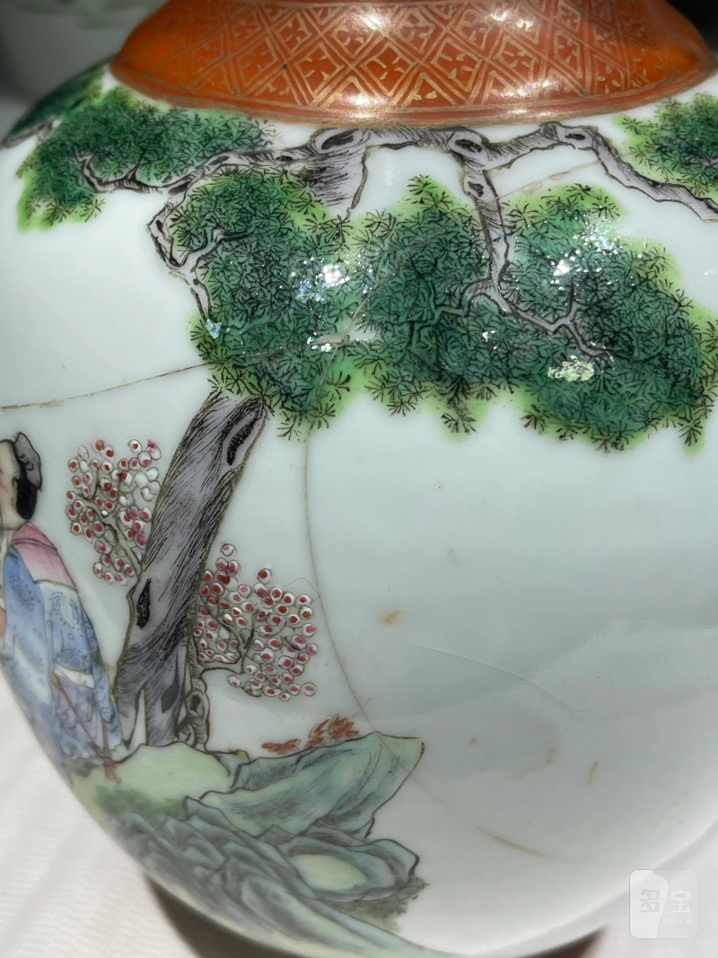 清代 粉彩瓷器一组四件 - 图24